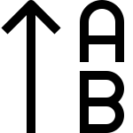 Sort Reverse Alphabetically SVG Icon